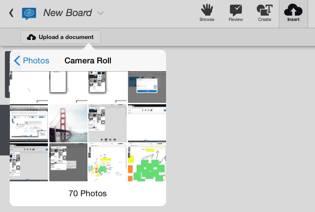 conceptboard ipad upload images