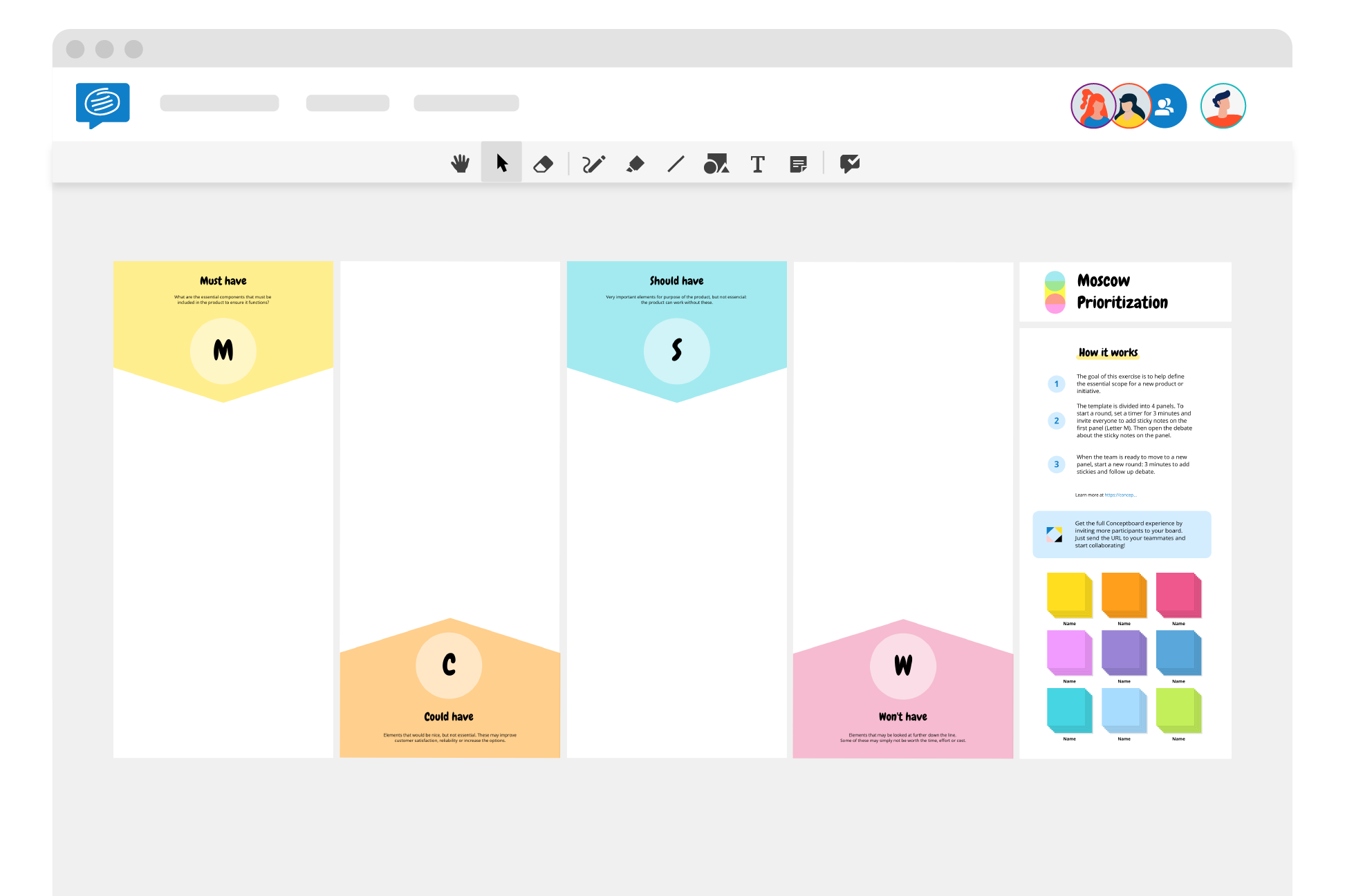 Moscow Prioritisation Method Template