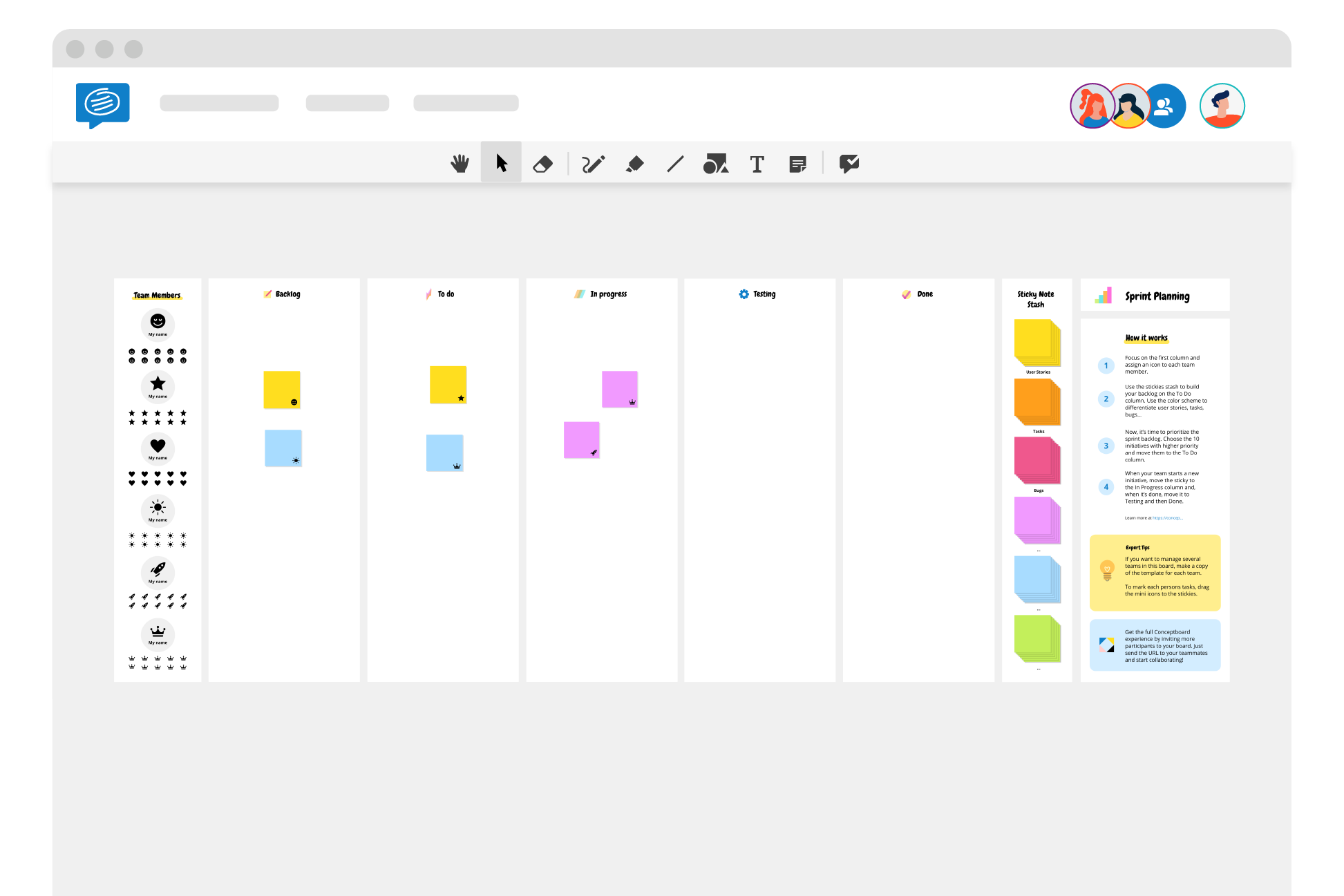 Sprint planning template