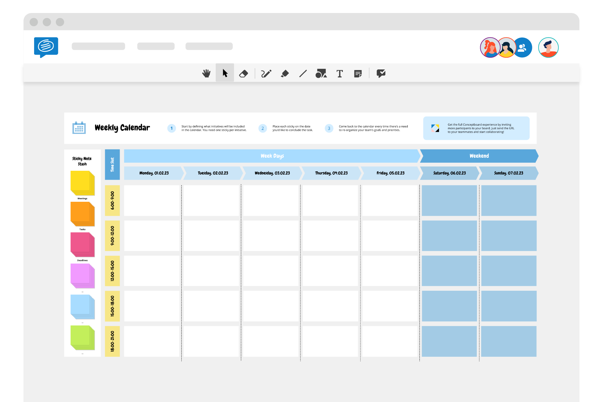 Weekly Calendar Template